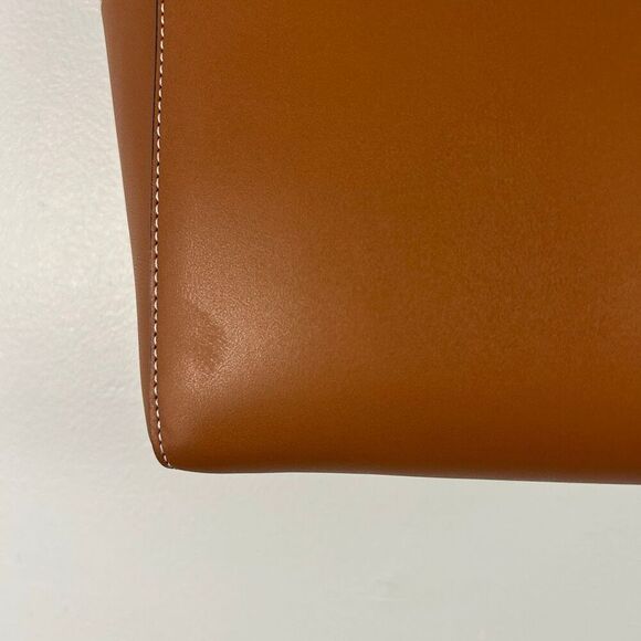 AALLYN Jordan Leather Bucket Bag -Cognac/Gold Hardware - Picture 15 of 16